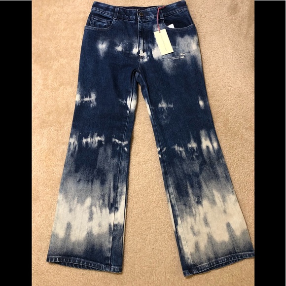 NWT Stella McCartney Tie Dye High Rise Kick Flare - Picture 2 of 8